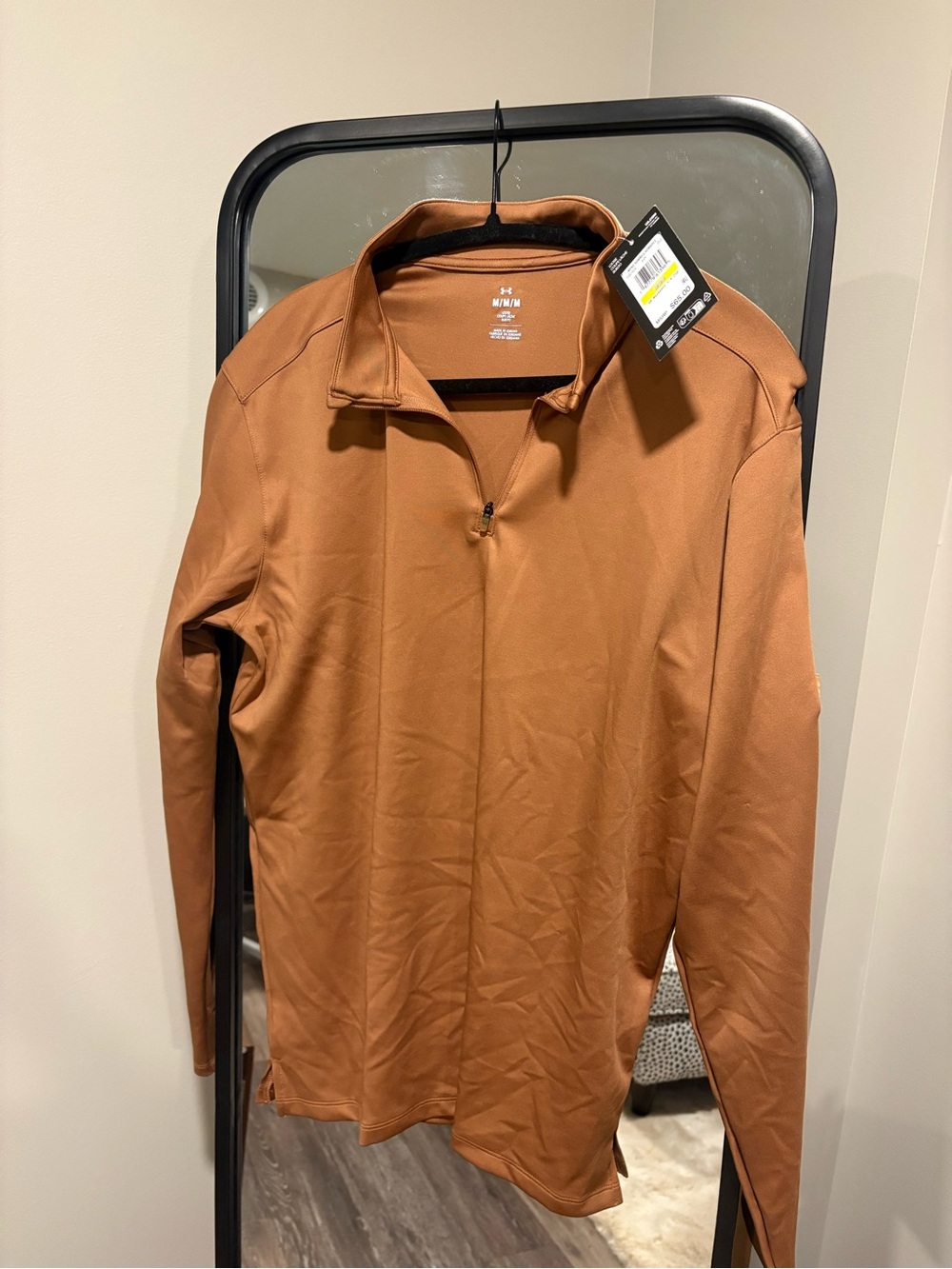 Under Armour Men’s Half-Zip Lightweight Pullover - Rust